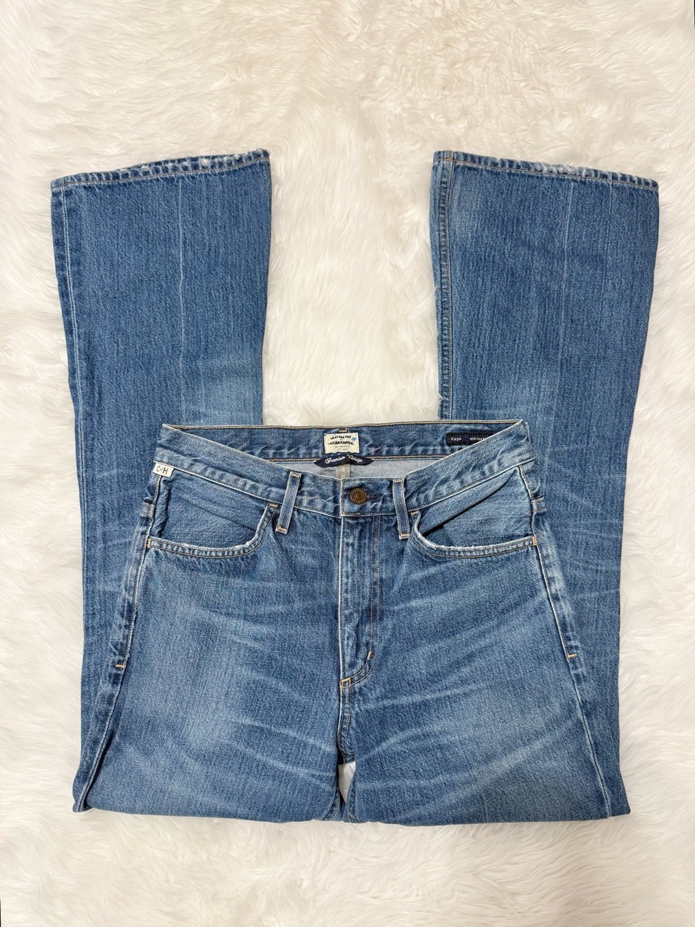 Citizens of Humanity Kaya Mid Rise Kick Flare Jeans